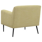 Sally Lemon Upholstered Track Arms Accent Chair from Coaster - Luna Furniture