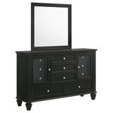 Sandy Beach 11-drawer Dresser with Mirror Black from Coaster - Luna Furniture