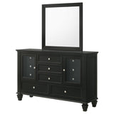 Sandy Beach 11-drawer Dresser with Mirror Black from Coaster - Luna Furniture