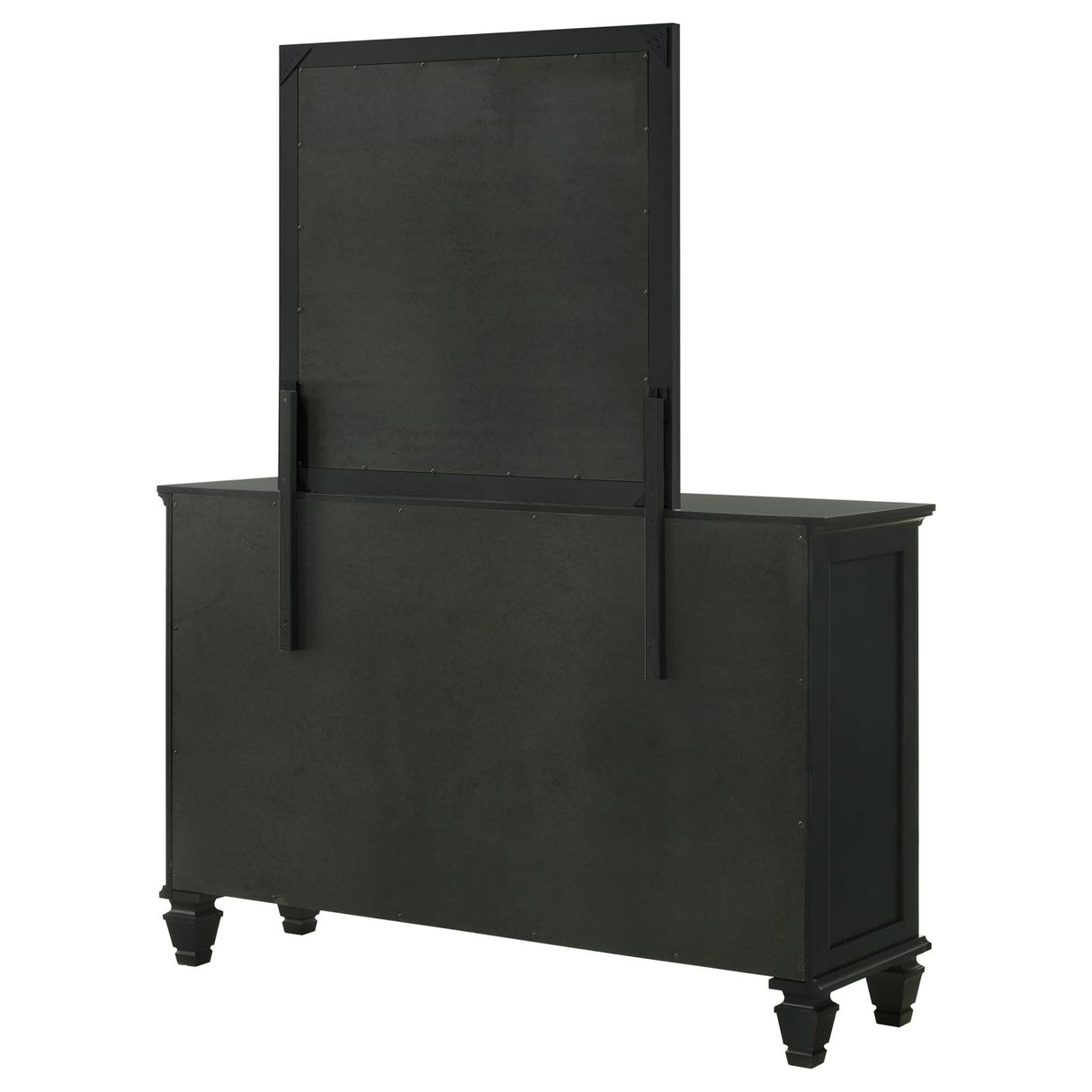 Sandy Beach 11-drawer Dresser with Mirror Black from Coaster - Luna Furniture