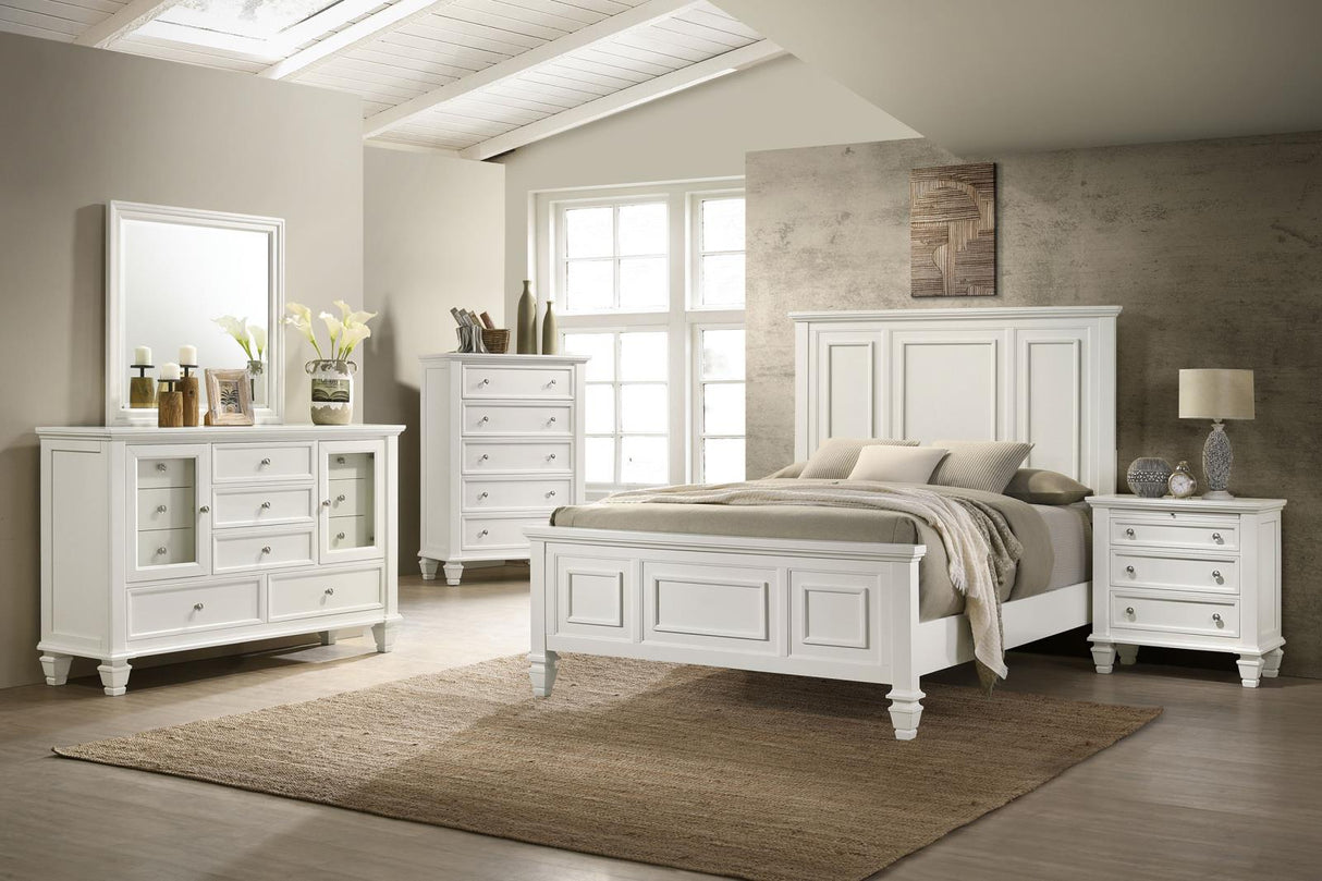 Sandy Beach 11-drawer Dresser with Mirror Cream White from Coaster - Luna Furniture