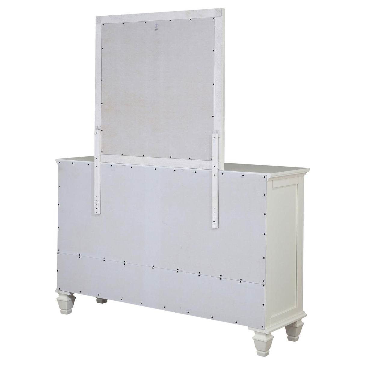 Sandy Beach 11-drawer Dresser with Mirror Cream White from Coaster - Luna Furniture