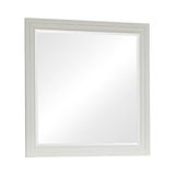 Sandy Beach White Rectangular Mirror from Coaster - Luna Furniture