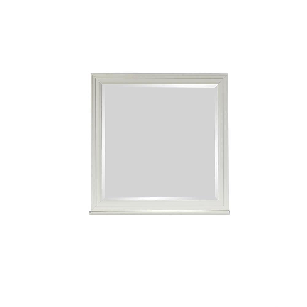 Sandy Beach White Rectangular Mirror from Coaster - Luna Furniture