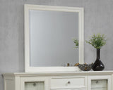 Sandy Beach White Rectangular Mirror from Coaster - Luna Furniture