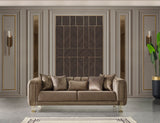 Santana Coffee Velvet Living Room Set - SANTANACOFFEE-SL - Luna Furniture