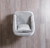 Santana Silver Velvet Chair - SANTANASILVER-C - Luna Furniture