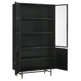 Santiago Matte Black Rectangular 4-Door Cabinet from Coaster - Luna Furniture