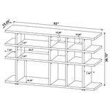 Santos Weathered Gray 3-Tier Bookcase from Coaster - Luna Furniture