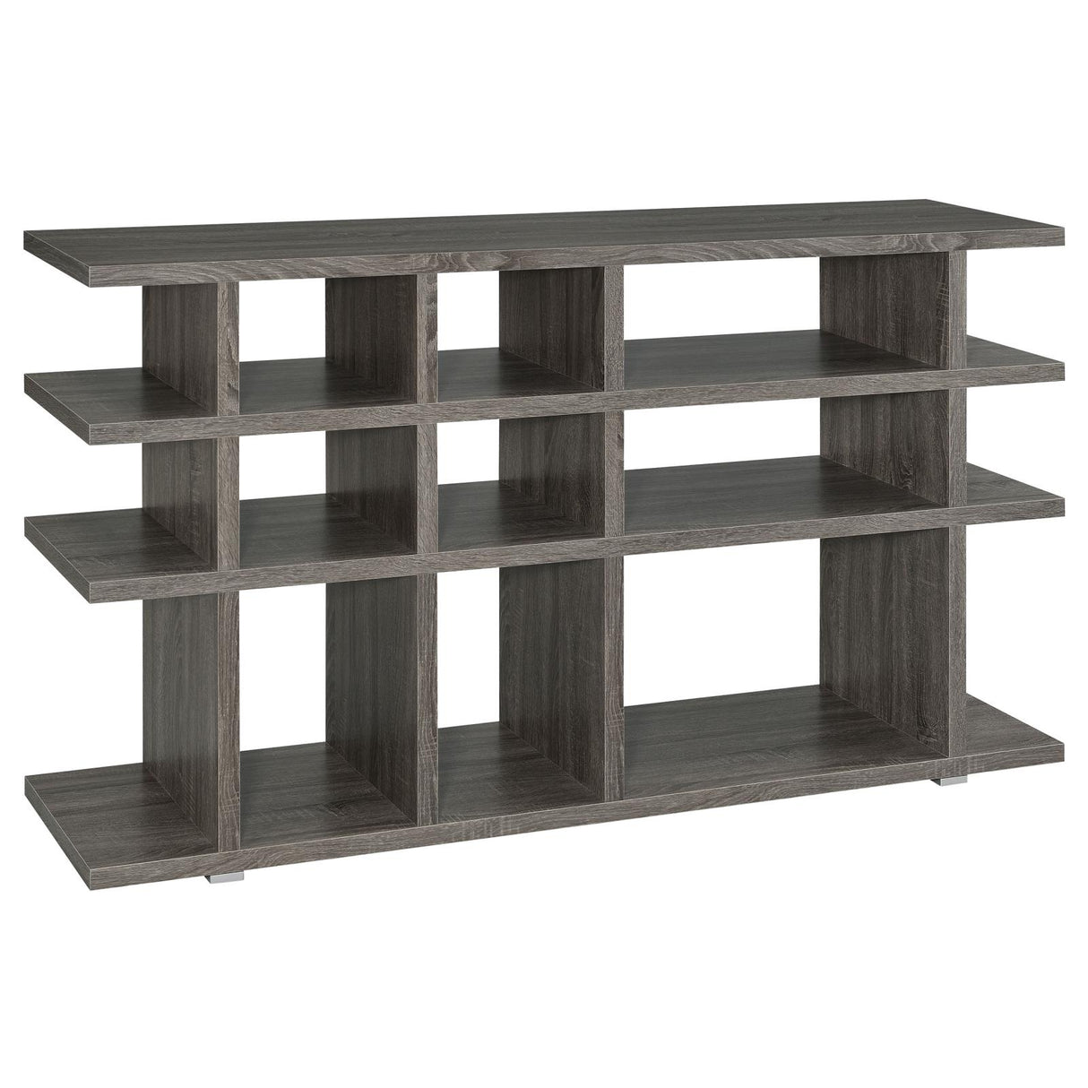 Santos Weathered Gray 3-Tier Bookcase from Coaster - Luna Furniture