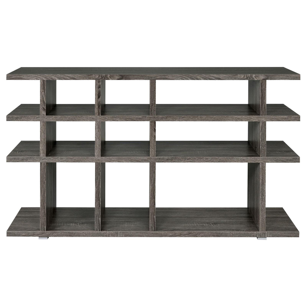 Santos Weathered Gray 3-Tier Bookcase from Coaster - Luna Furniture