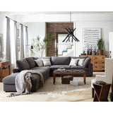 Serene 4-Piece Upholstered Modular Sectional Charcoal - 551324-SETA - Luna Furniture