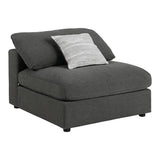 Serene 6-Piece Upholstered Modular Sectional Charcoal from Coaster - Luna Furniture