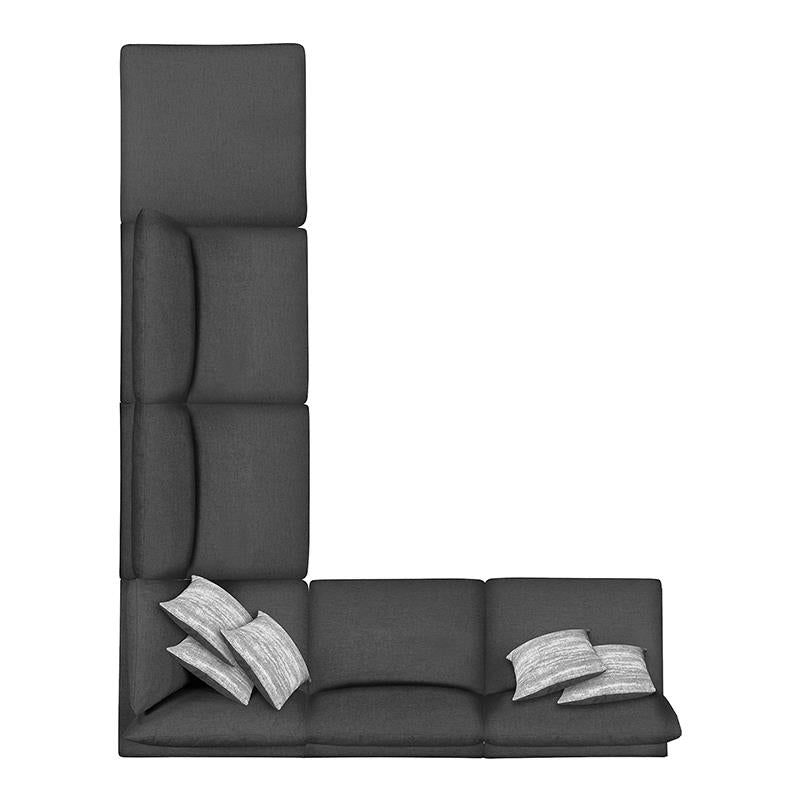 Serene 6-Piece Upholstered Modular Sectional Charcoal from Coaster - Luna Furniture