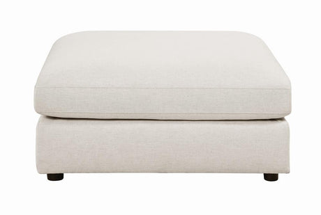 Serene Upholstered Rectangular Ottoman Beige - 551323 - Luna Furniture