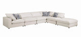 Serene Upholstered Rectangular Ottoman Beige - 551323 - Luna Furniture