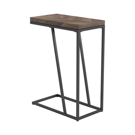 Sergio Tobacco Chevron Rectangular Accent Table from Coaster - Luna Furniture