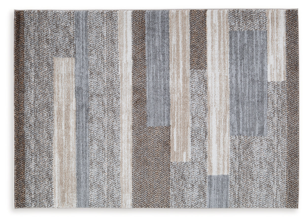 Sethburn Cream/Brown/Gray Large Rug from Ashley - Luna Furniture