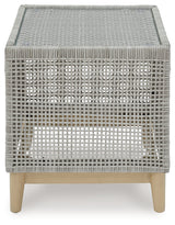 Seton Creek Gray Outdoor End Table from Ashley - Luna Furniture