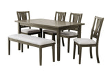 SH1156GRY 6PC PACK DINING SET, GRAY MINDY - Luna Furniture