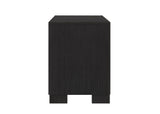 SH2216BK-4 NIGHT STAND, MELAMINE & ACRYLIC, BLACK FINISH - Luna Furniture