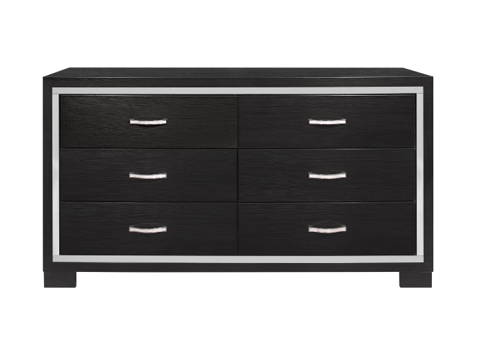 Bellante Melamine Black Dresser from Homelegance - Luna Furniture