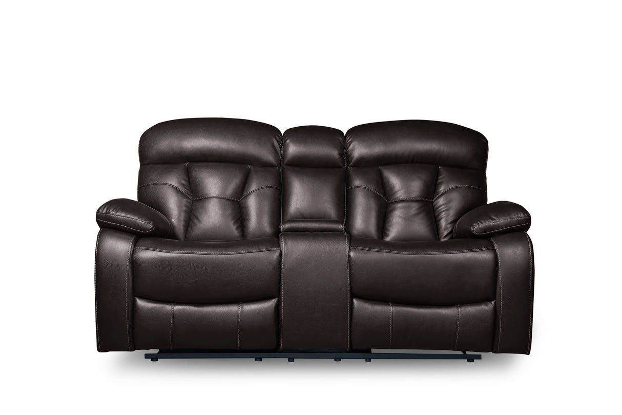 SH3216-2PW POWER DOUBLE RECLINING LOVE SEAT WITH CENTER CONSOLE - Luna Furniture