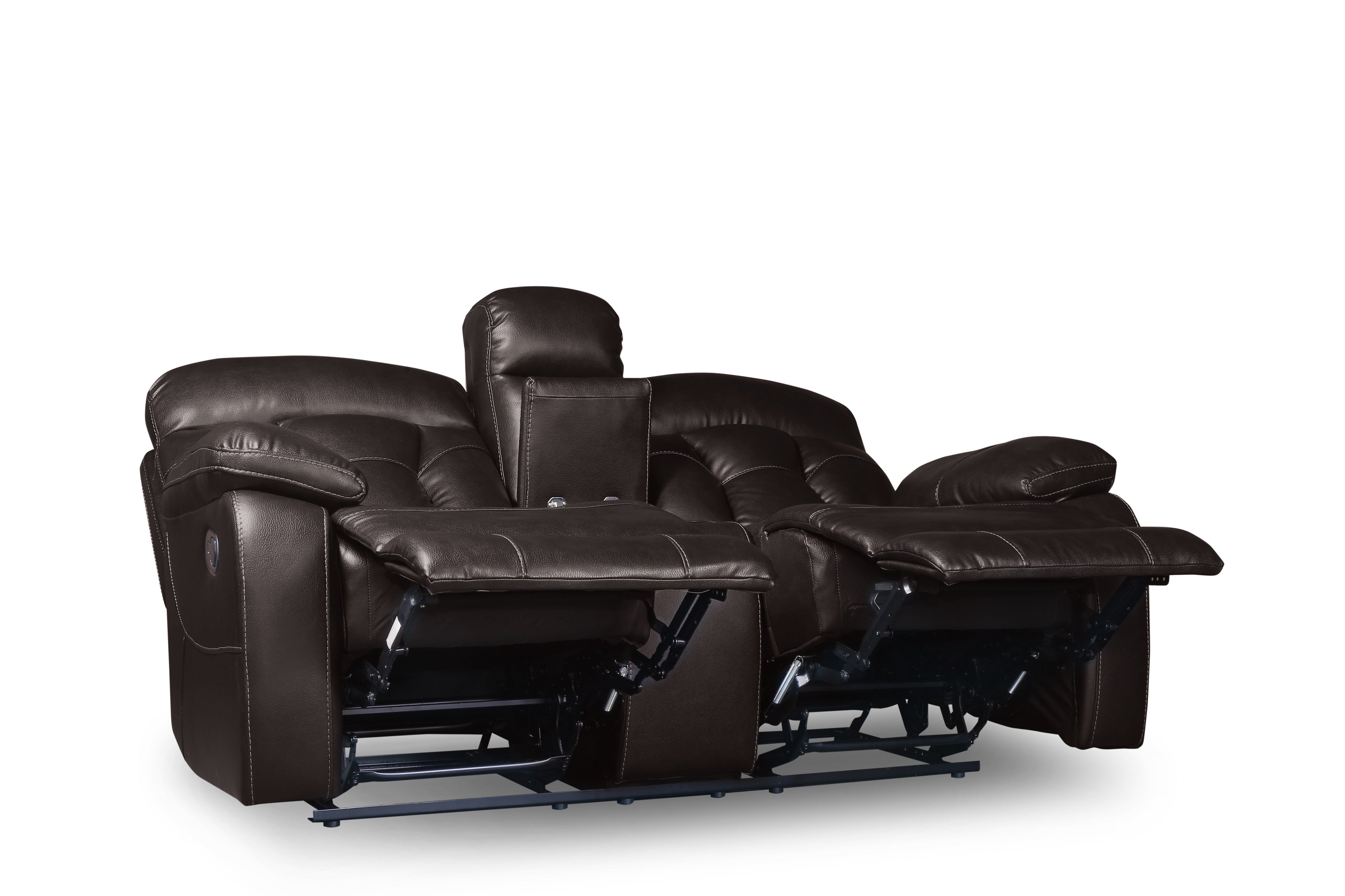 Dual recliner with center console sale