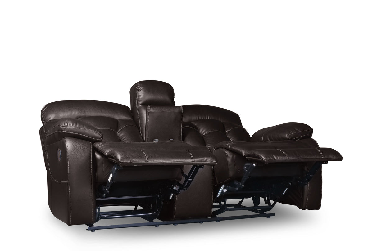 SH3216-2PW POWER DOUBLE RECLINING LOVE SEAT WITH CENTER CONSOLE - Luna Furniture