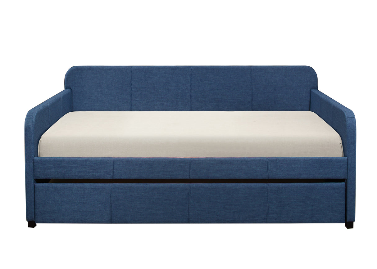 Fatimah Blue Daybed with Trundle from Homelegance - Luna Furniture