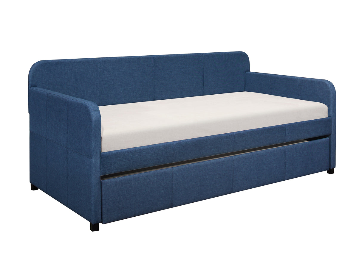 Fatimah Blue Daybed with Trundle from Homelegance - Luna Furniture