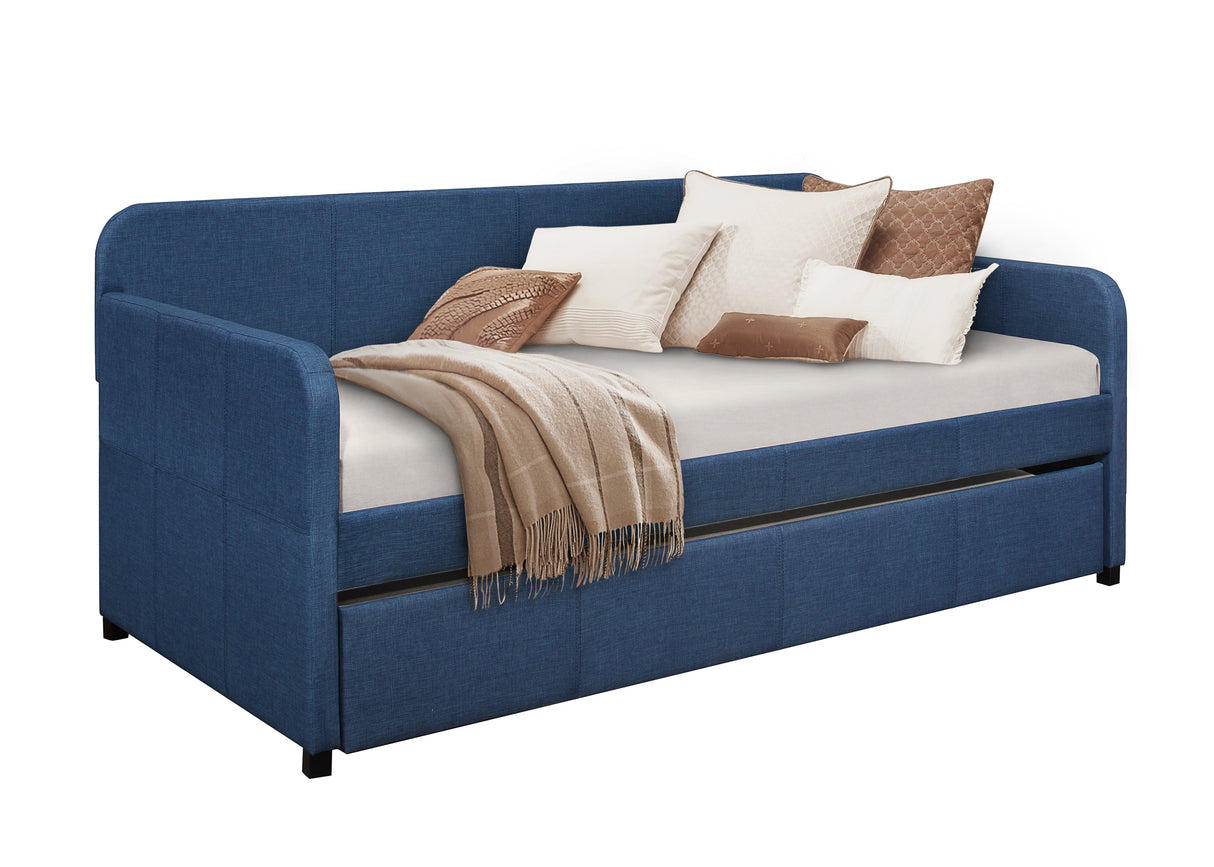 Fatimah Blue Daybed with Trundle from Homelegance - Luna Furniture