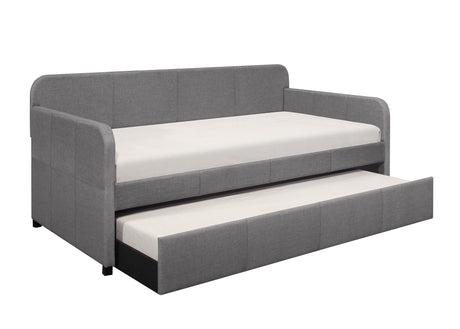 Fatimah Gray Daybed with Trundle from Homelegance - Luna Furniture