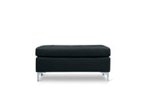 Barrington Black Ottoman from Homelegance - Luna Furniture