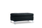 Barrington Black Ottoman from Homelegance - Luna Furniture