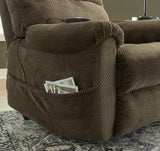 Shadowboxer Chocolate Power Lift Recliner - 4710212 - Luna Furniture