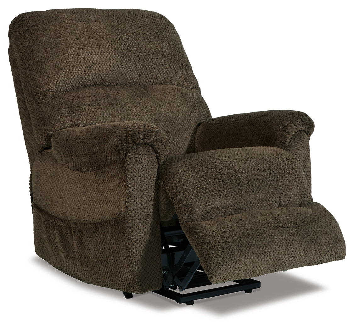 Shadowboxer Chocolate Power Lift Recliner - 4710212 - Luna Furniture