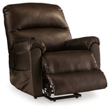 Shadowboxer Chocolate Power Lift Recliner from Ashley - Luna Furniture