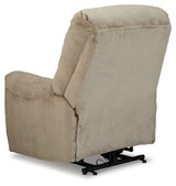 Shadowboxer Toast Power Lift Recliner from Ashley - Luna Furniture