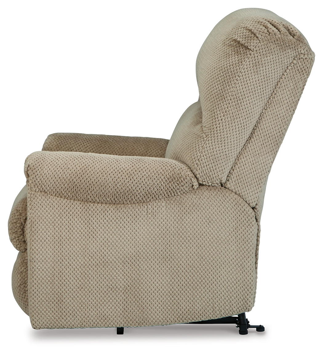 Shadowboxer Toast Power Lift Recliner from Ashley - Luna Furniture