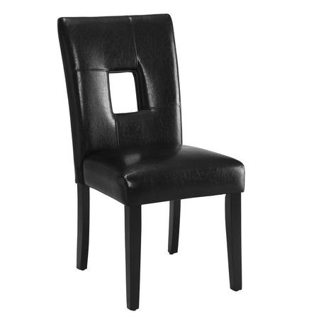 Shannon Black Open Back Upholstered Dining Chairs, Set of 2 from Coaster - Luna Furniture