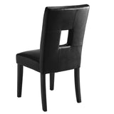 Shannon Black Open Back Upholstered Dining Chairs, Set of 2 from Coaster - Luna Furniture