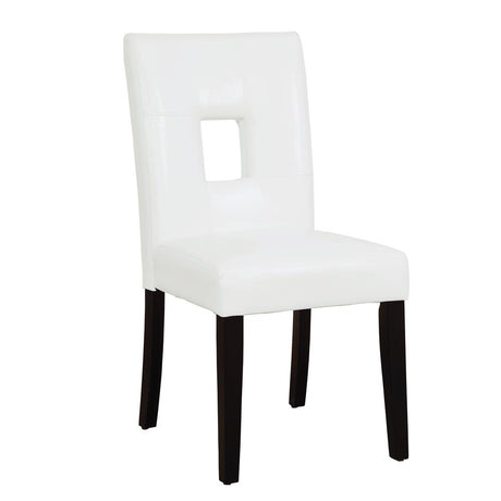 Shannon White Open Back Upholstered Dining Chairs, Set of 2 from Coaster - Luna Furniture