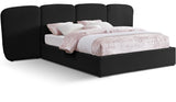 Shiloh Boucle Fabric Queen Bed (3 Boxes) Black from Meridian - Luna Furniture