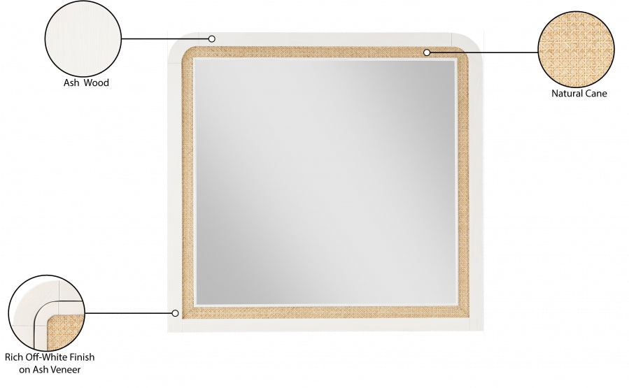 Siena Mirrors White from Meridian - Luna Furniture