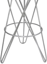 Mercury Silver Bar Stool from Meridian - Luna Furniture