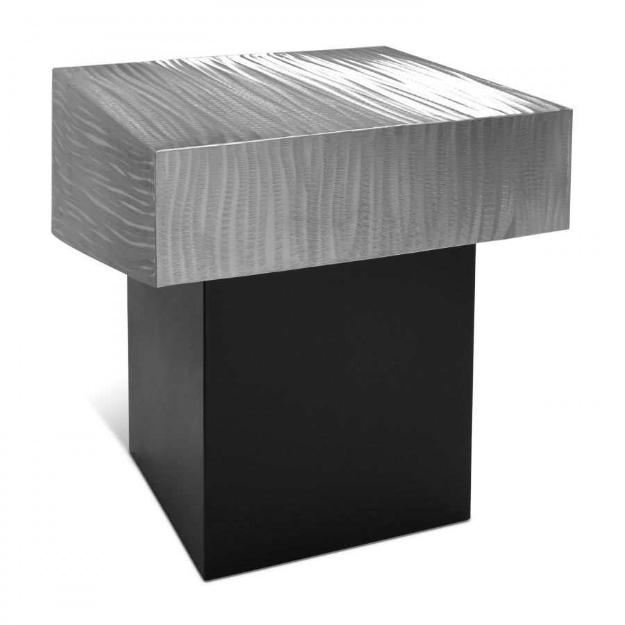 Palladium Silver End Table from Meridian - Luna Furniture