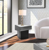 Palladium Silver End Table from Meridian - Luna Furniture