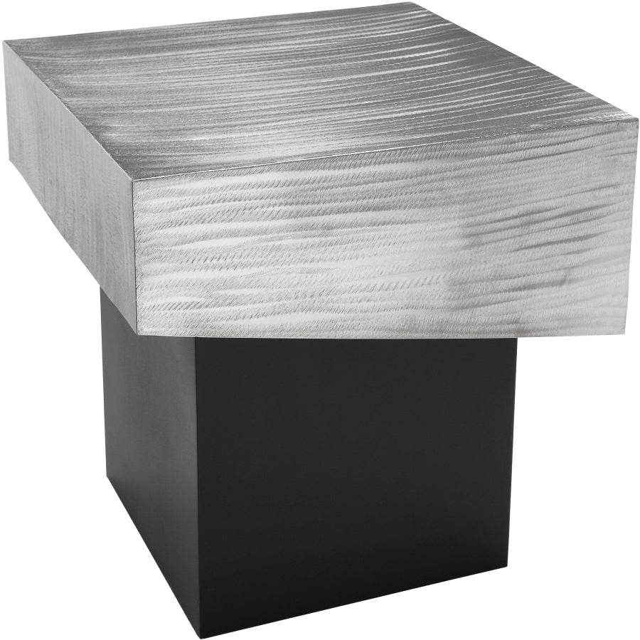 Palladium Silver End Table from Meridian - Luna Furniture