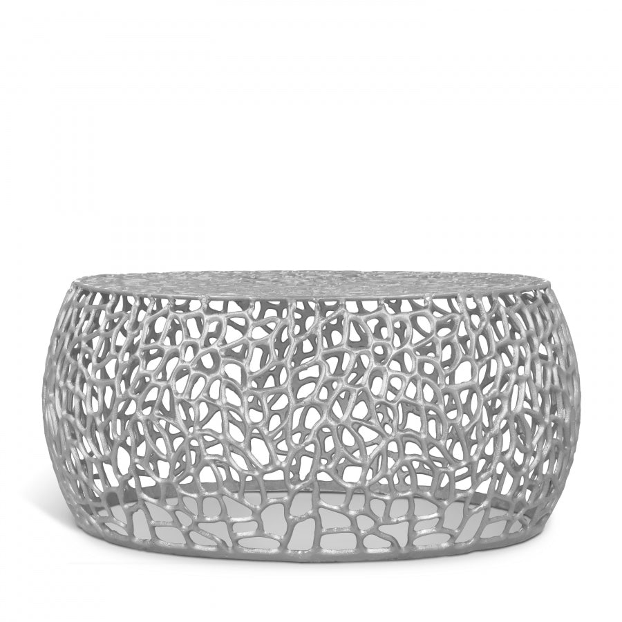 Priya Silver Coffee Table from Meridian - Luna Furniture